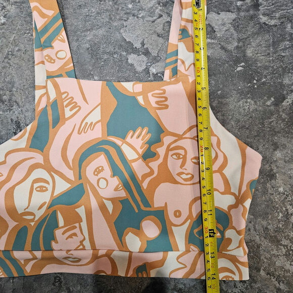 Dazey La Anthropology Abstract Femme Crop Top Art Inspired Size Large - Picture 5 of 7